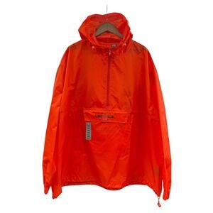 Illinois Fighting Illini‎ Packable Windbreaker Pullover Jacket NWT XXL Orange